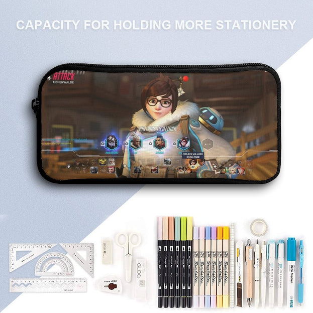 Overwatch-Themed 16 Inch Backpack High-Quality Anime School Bag for Kids and Teens