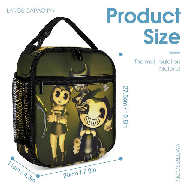 Bendy and the Ink Machine School Backpack Stylish Unisex Bag for Boys and Girls Durable Double Shoulder Design