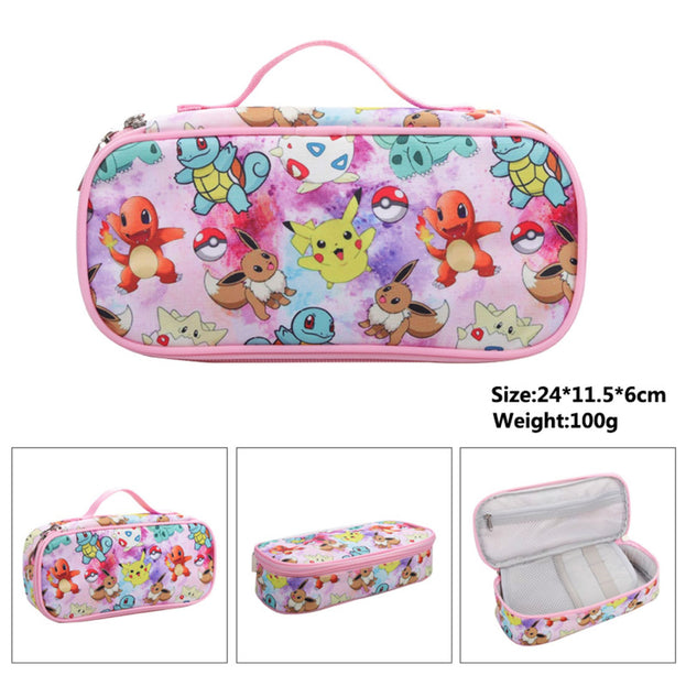 Pokemon Pencil Case Cute Cartoon Stationery Box for Elementary and Middle School Students