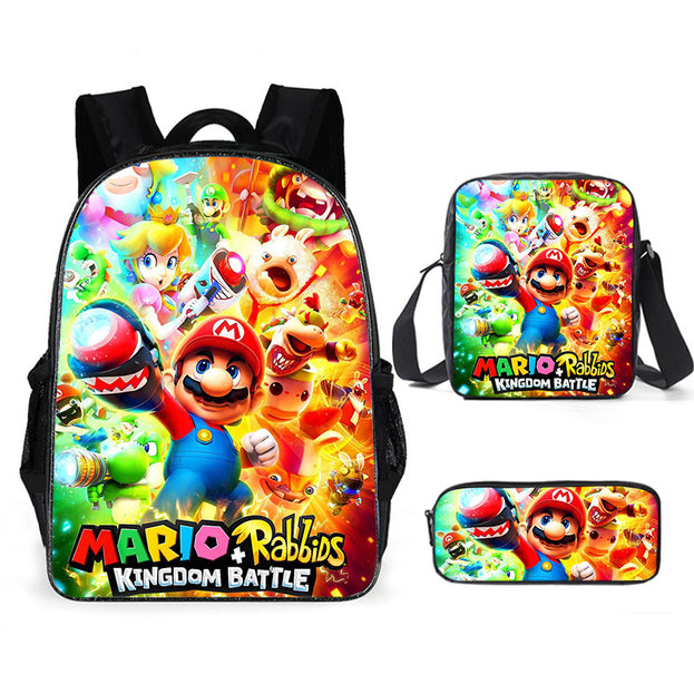 Super Cute 3D Backpack Set Lightweight 3 Piece School Bag for Girls Boys and Teens