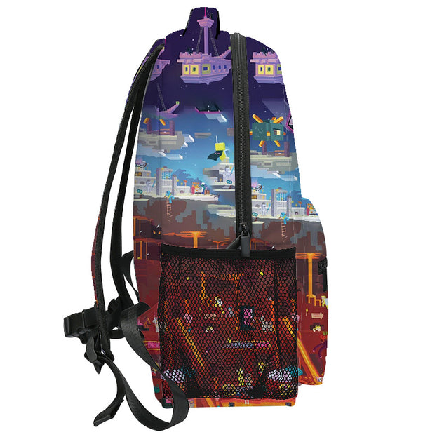 Minecraft School Backpack for Kids Durable and Stylish Double Shoulder Bag for Elementary and Middle School Students