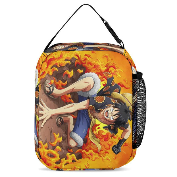 One Piece Luffy Backpack Durable Unisex School Bag for Students Casual Double Shoulder Bag