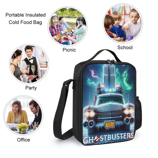 17 Inch Ghostbusters Frozen Empire School Backpack Sturdy and Stylish for Teen Boys and Girls