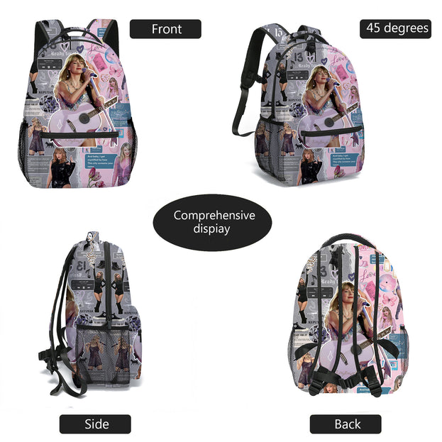 Large Capacity Daily Backpack for School Laptop and Travel Perfect for Music Fans Men and Women