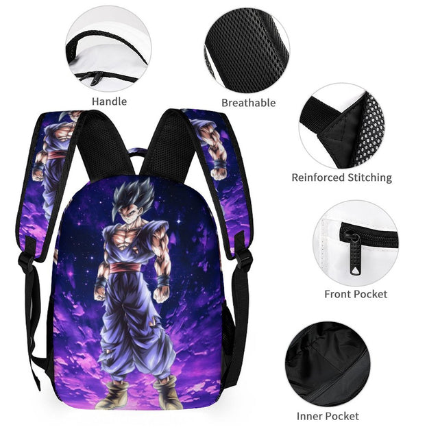 Dragon Ball Z 16 Inch School Backpack Set Fun and Functional for Preschool Kids