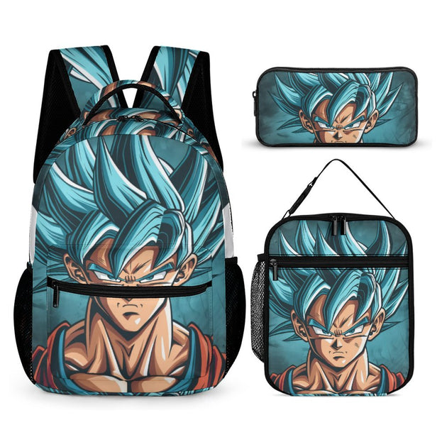 Dragon Ball Cartoon School Backpack Stylish Double Shoulder Bag for Elementary and Middle School Students