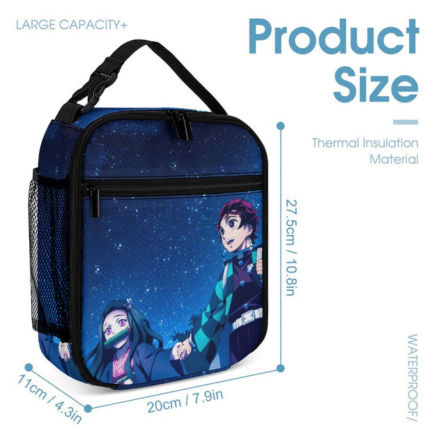 Demon Slayer 16 Inch School Bag Trendy Backpack for Boys and Girls