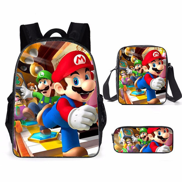 Super Cute 3D Backpack Set Lightweight 3 Piece School Bag for Girls Boys and Teens