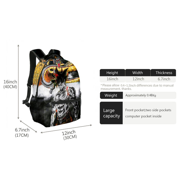 Cool Lightweight 16 Inch School Backpack for Boys Teen Book Bag for Kids