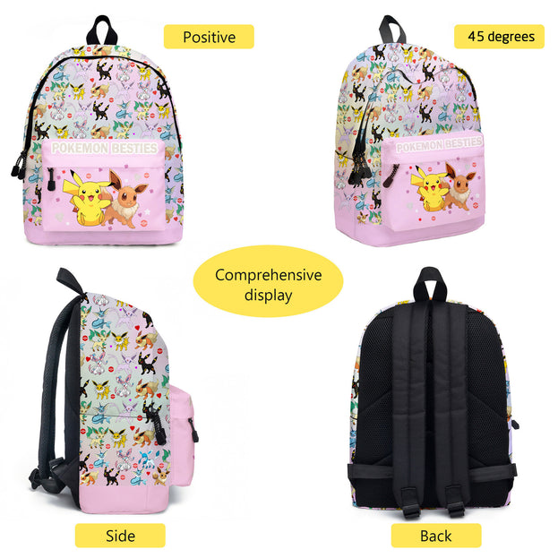 16 Inch Cute Anime Backpack Lightweight Casual Laptop Bag for Kids Teens and Adults Perfect Cartoon Travel Daypack Ideal Gift for Men and Women