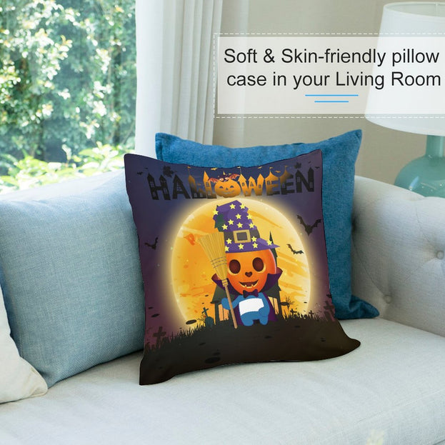 Charming Halloween Plush Pillowcase – Cozy Comfort for Your Spooky Celebrations