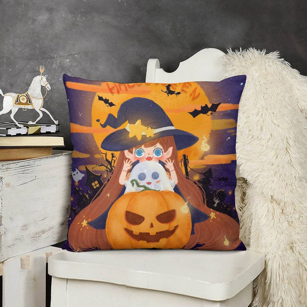 Deluxe Halloween Plush Pillowcase – Luxuriously Soft for the Halloween Spirit