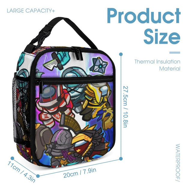 Among Us Themed Backpack Set - High-Quality School Bag with Lunch Box and Pencil Case for Boys and Girls