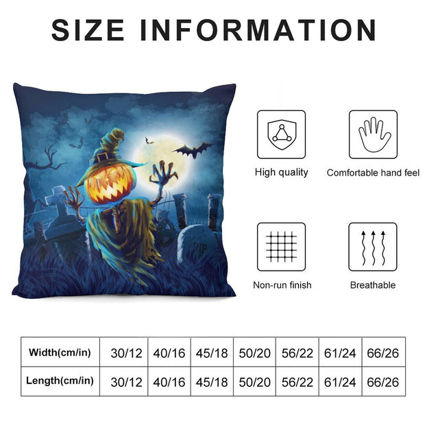 Halloween-Themed Plush Pillowcase – Soft Comfort for a Ghoulishly Good Night