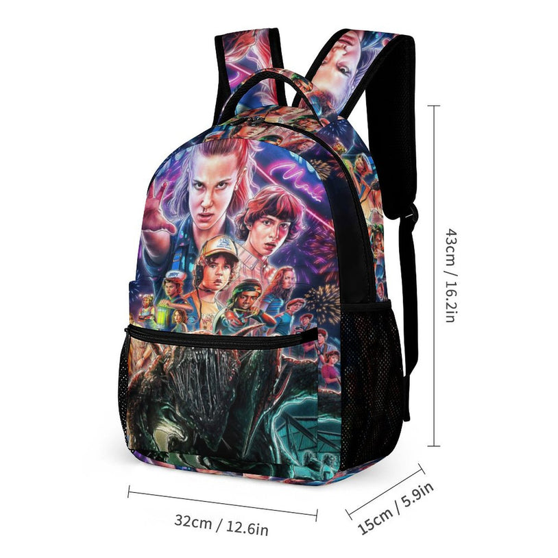 Stranger Things Backpack - Stylish Unisex School Bag for Boys and Girls, Casual Double Shoulder Bag