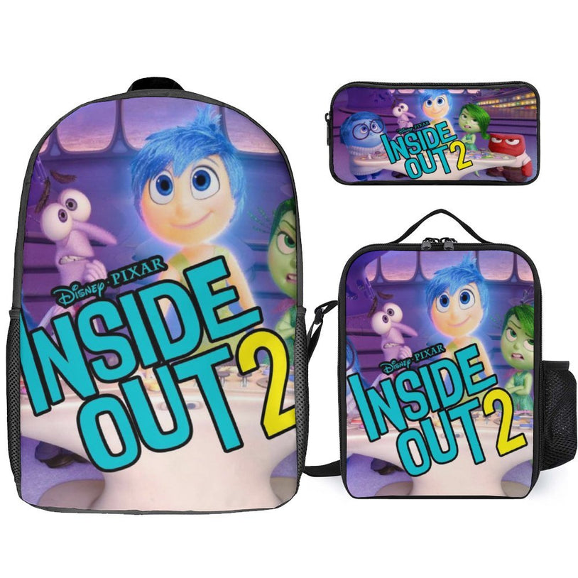 17 Inch Inside Out 2 Backpack for Teens Durable and Trendy School Bag