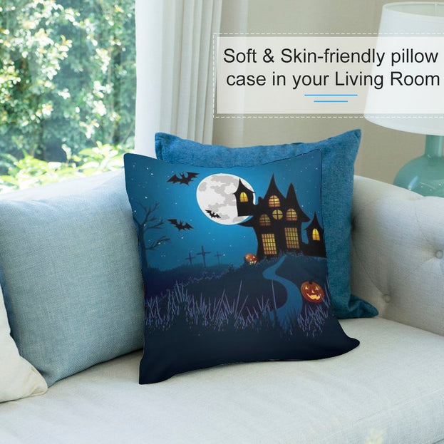 Spooky Soft Halloween Plush Pillowcase – Perfect for a Festive Bedroom