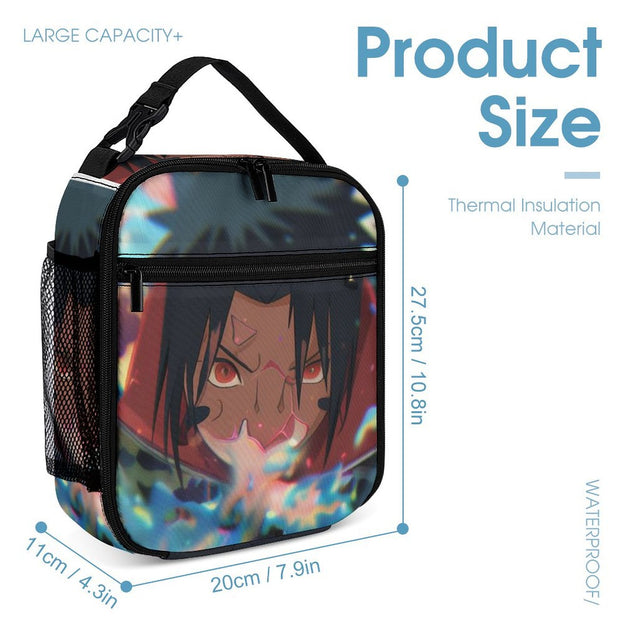 Naruto Sasuke Print Backpack Durable Anime School Bag for Kids Ideal for Elementary and Middle School Students