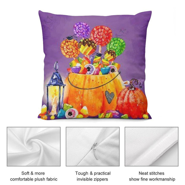 Festive Halloween Plush Pillowcase – Add a Touch of Comfort to Your Scary Decor