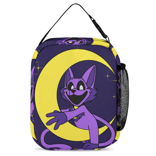 Cute Smiling Animal Backpack for Children School Bag with Matching Lunch Box and Pencil Case for Boys and Girls