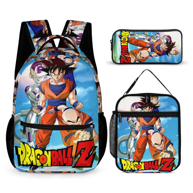 Dragon Ball Z 16 Inch Backpack Set for Preschool Boys and Girls Kids' School Bag with Accessories