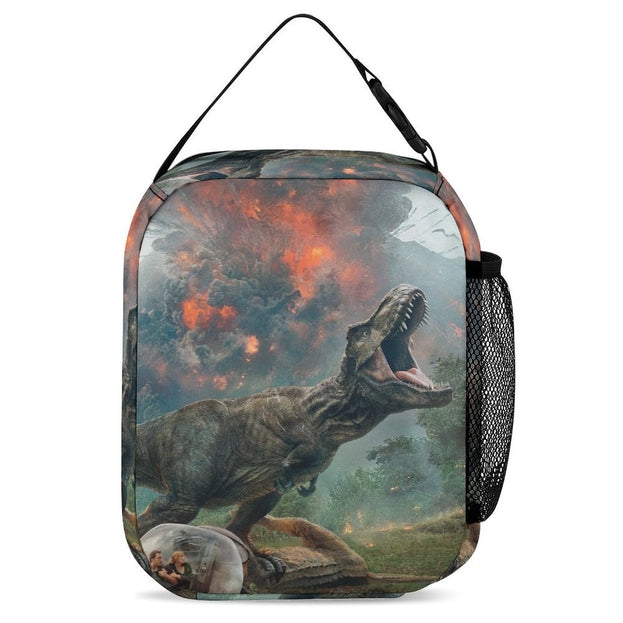 Jurassic World Dinosaur Print Backpack Perfect Anime School Bag for Children