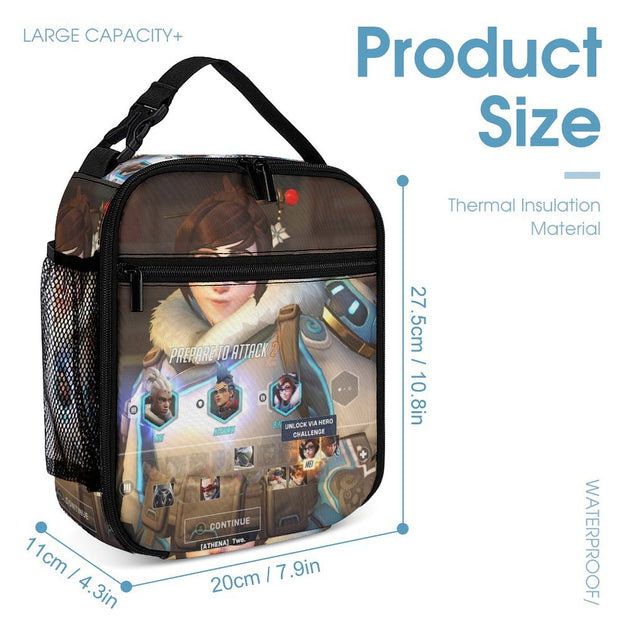 Overwatch-Themed 16 Inch Backpack High-Quality Anime School Bag for Kids and Teens