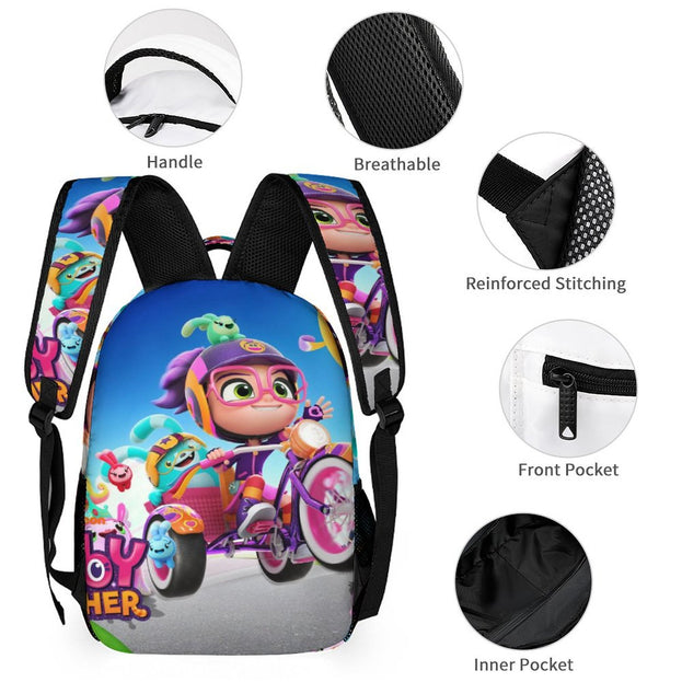 Abby Hatcher Kids School Backpack Lightweight with Adjustable Straps and Padded Back Ideal for Kindergarten and Elementary School Boys and Girls