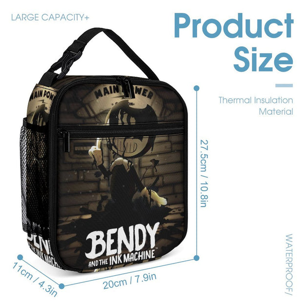 Bendy and the Ink Machine Backpack Trendy Unisex School Bag for Students Casual Double Shoulder Backpack