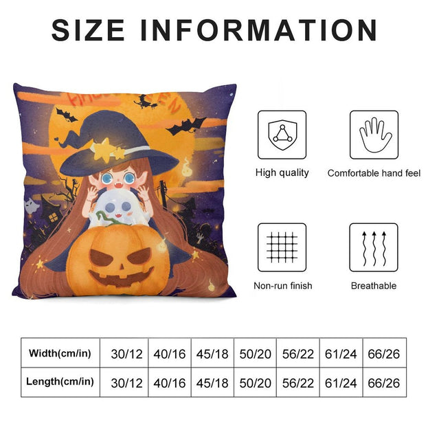 Deluxe Halloween Plush Pillowcase – Luxuriously Soft for the Halloween Spirit