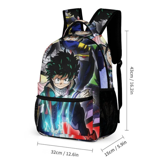 My Hero Academia School Backpack Durable and Trendy for Boys and Girls