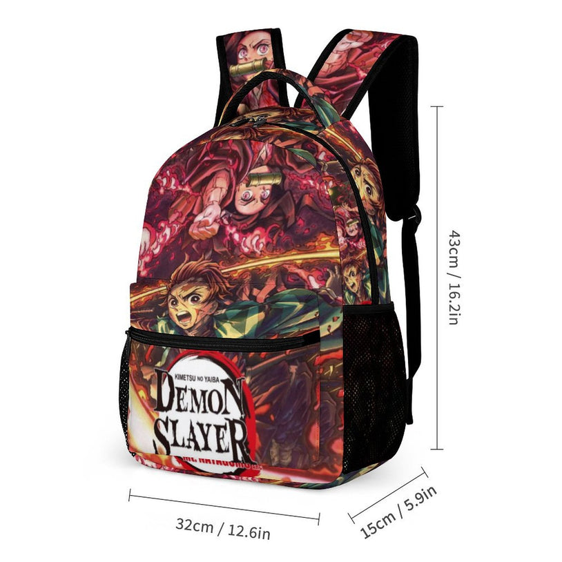 Demon Slayer 16 Inch Backpack for Kids – Perfect School Bag for Teen Boys and Girls