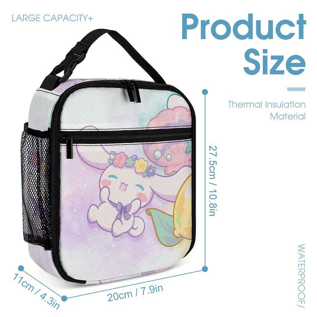 Cinnamoroll Adjustable Shoulder Strap Kids Backpack Lightweight Travel Bag for Preschool and Elementary Boys and Girls Padded Back