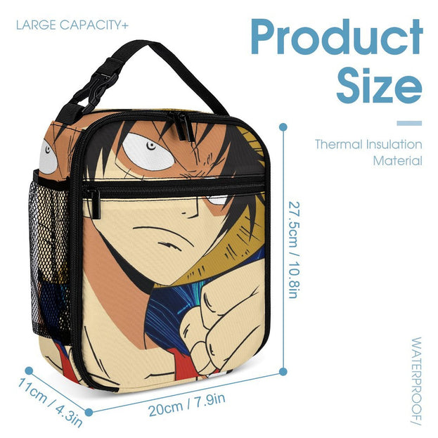 One Piece Luffy Backpack Durable Unisex School Bag for Students Casual Double Shoulder Bag