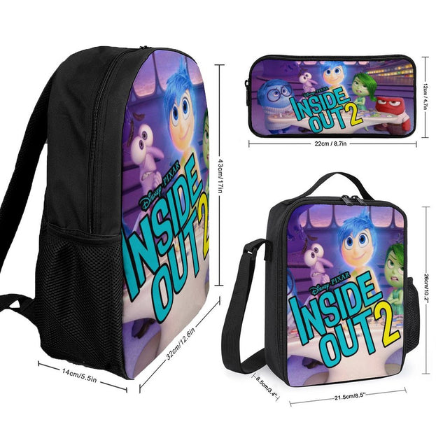 17 Inch Inside Out 2 Backpack for Teens Durable and Trendy School Bag