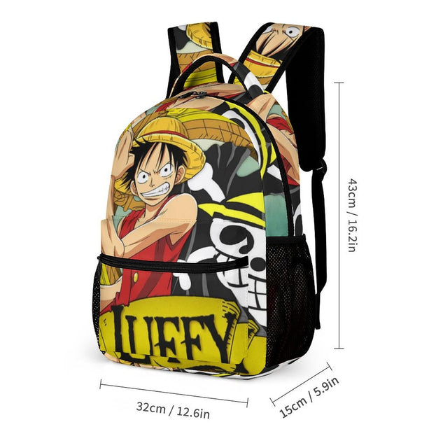 One Piece Luffy Backpack Unisex Casual Double Shoulder Bag for Students Durable and Long Lasting School Backpack for Kids and Teens