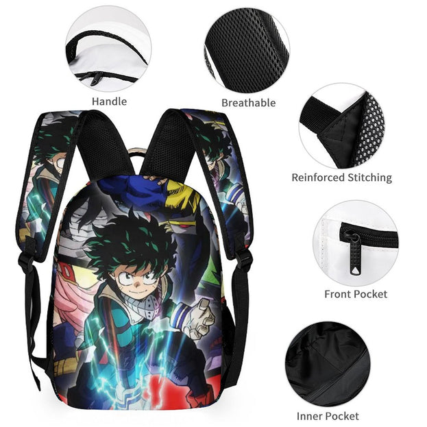 My Hero Academia School Backpack Durable and Trendy for Boys and Girls