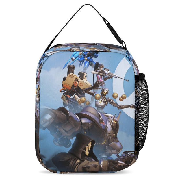 Overwatch Anime Print Backpack 16 Inch Durable and Stylish School Bag for Elementary and Middle School Students