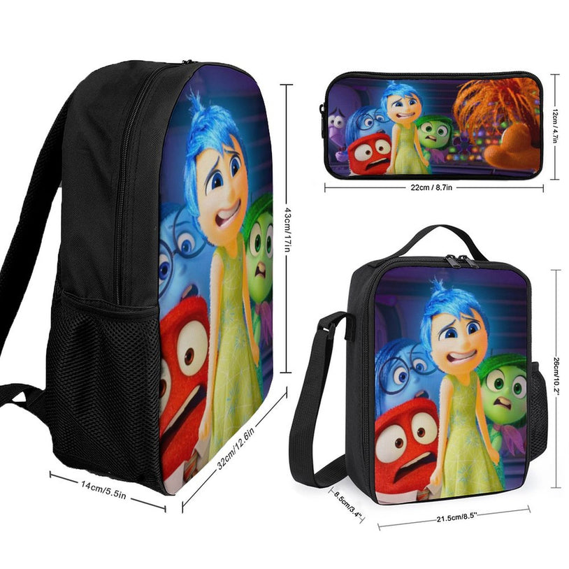 17 Inch Inside Out 2 School Backpack Sturdy and Stylish for Teens