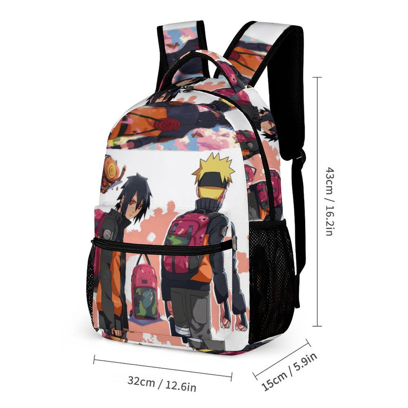 Naruto Sasuke Naruto Anime Print Backpack Durable School Bag for Kids