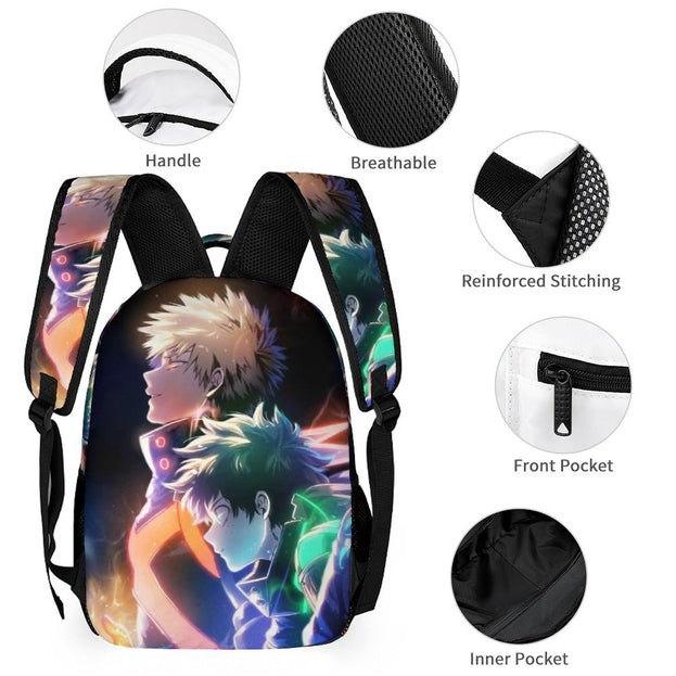 My Hero Academia Character Backpack Fun and Durable School Bag for Boys and Girls Ideal for School