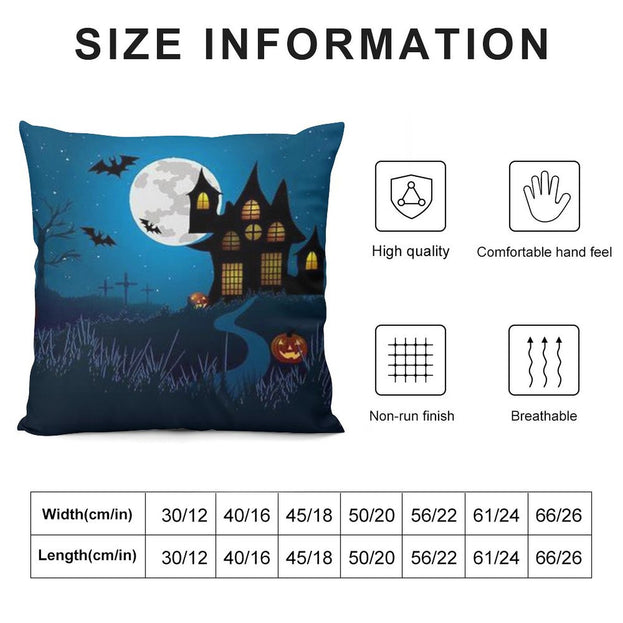 Spooky Soft Halloween Plush Pillowcase – Perfect for a Festive Bedroom