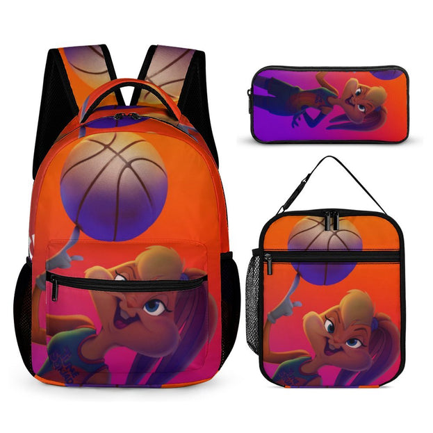 Space Jam Themed Printed Backpack Fun and Functional School Bag for Kids