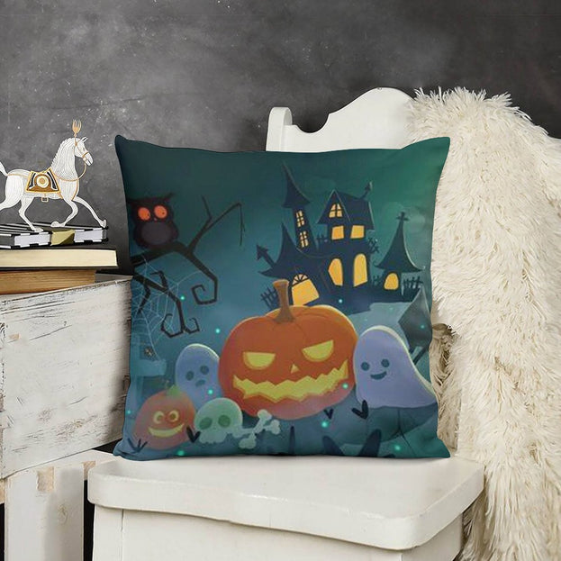 Halloween Plush Pillowcase – Comfortable and Chic for Halloween Decor