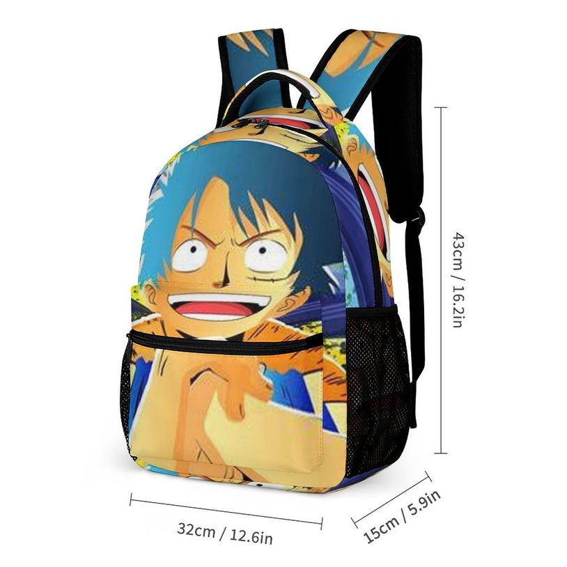 One Piece Luffy Student Backpack Trendy and Robust Unisex School Bag for Boys and Girls