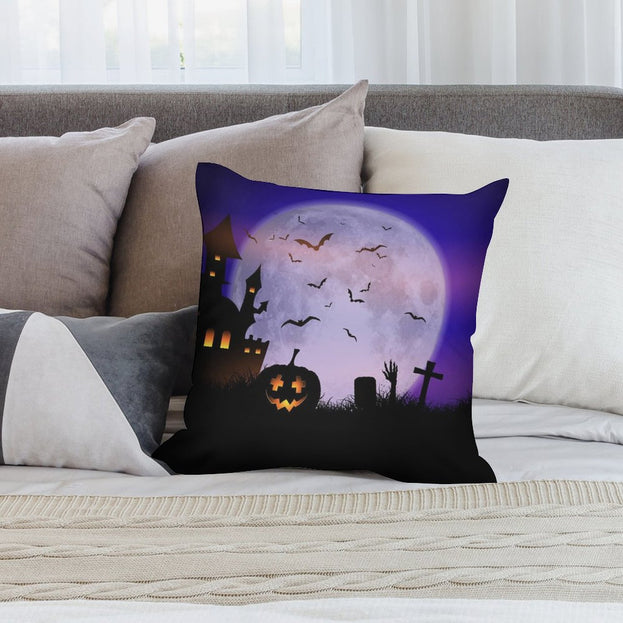 Halloween Plush Pillowcase Soft and Cozy for Spooky Sleep