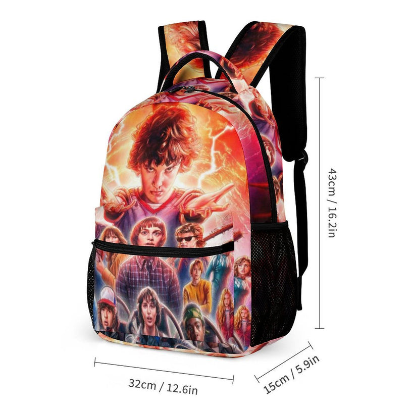 Stranger Things Backpack - Unisex Casual School Bag for Students, Trendy Double Shoulder Backpack