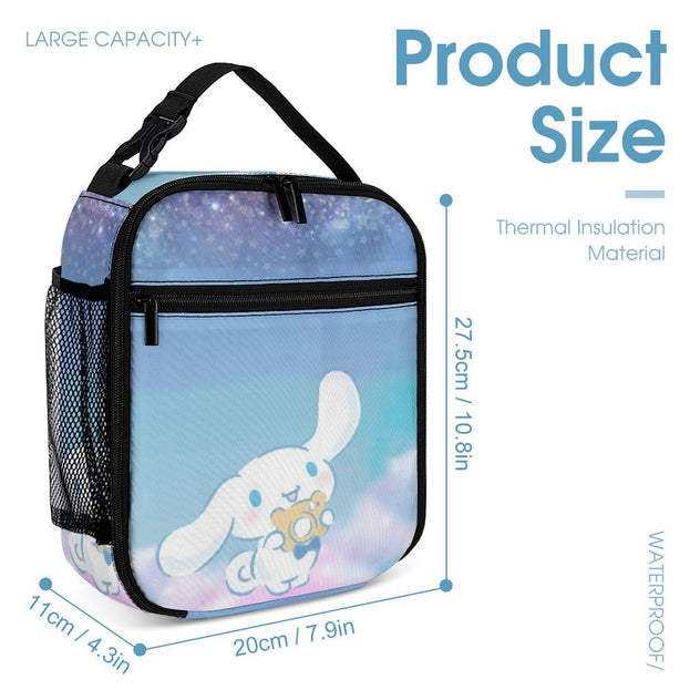 Cinnamoroll Print Children's Backpack Ideal for Preschool and Elementary Boys and Girls Adjustable Straps and Soft Padded Back