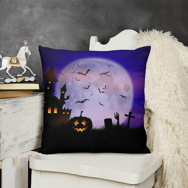 Halloween Plush Pillowcase Soft and Cozy for Spooky Sleep