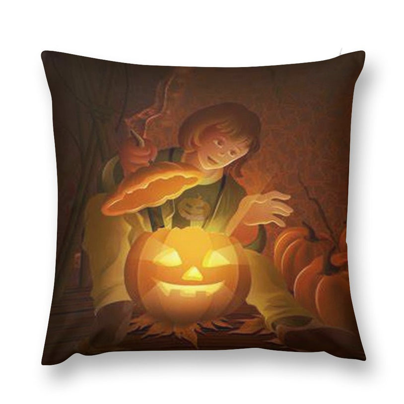 Halloween Plush Pillowcase  Soft and Elegant Addition to Your Fall Decor